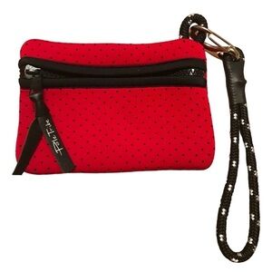Pole Tribe Neoprene Red Black Wristlet